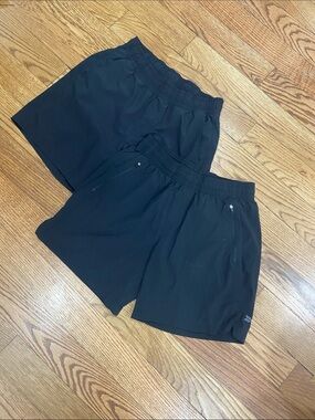 All in Motion Black Athletic Shorts with Inner Liner